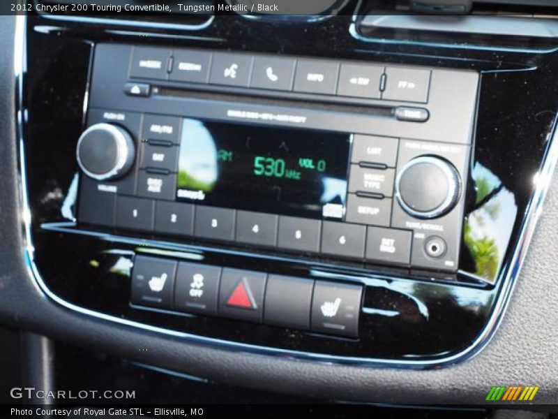 Tungsten Metallic / Black 2012 Chrysler 200 Touring Convertible