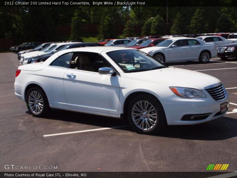 Bright White / Black/Light Frost 2012 Chrysler 200 Limited Hard Top Convertible