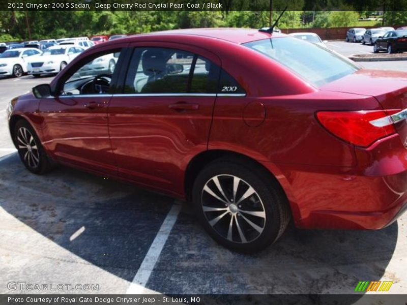 Deep Cherry Red Crystal Pearl Coat / Black 2012 Chrysler 200 S Sedan