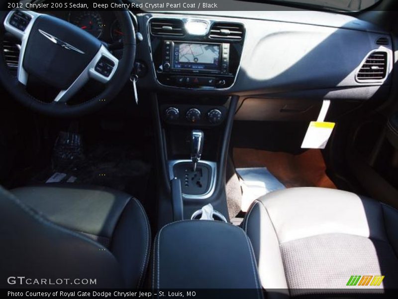 Deep Cherry Red Crystal Pearl Coat / Black 2012 Chrysler 200 S Sedan