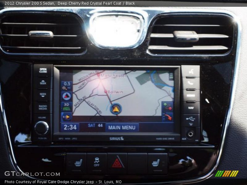 Deep Cherry Red Crystal Pearl Coat / Black 2012 Chrysler 200 S Sedan