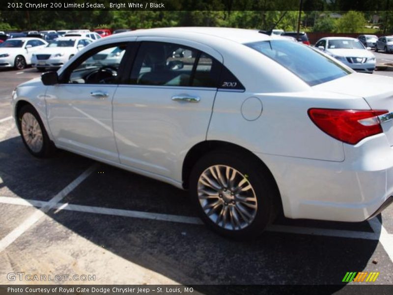 Bright White / Black 2012 Chrysler 200 Limited Sedan