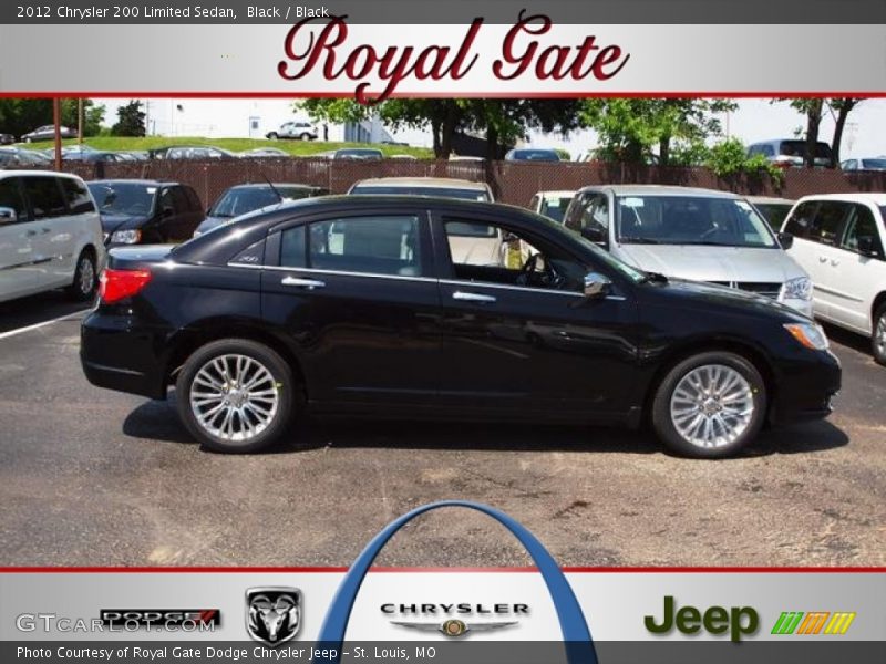 Black / Black 2012 Chrysler 200 Limited Sedan