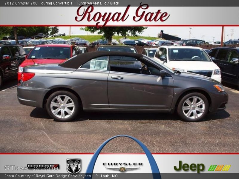 Tungsten Metallic / Black 2012 Chrysler 200 Touring Convertible