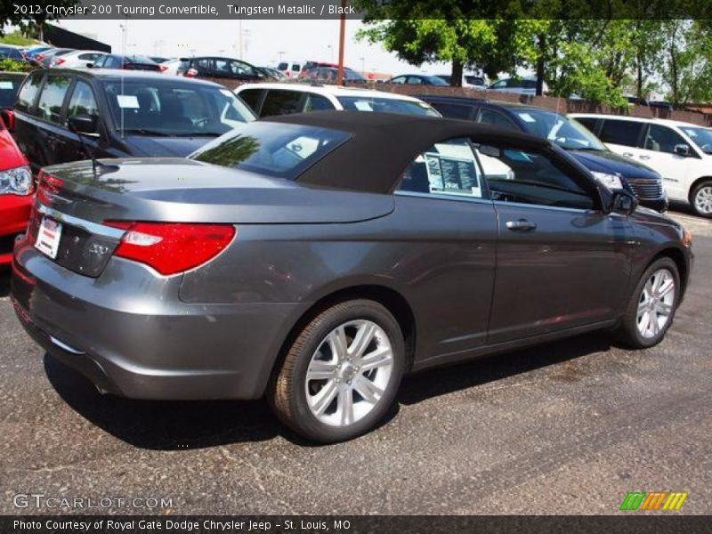 Tungsten Metallic / Black 2012 Chrysler 200 Touring Convertible