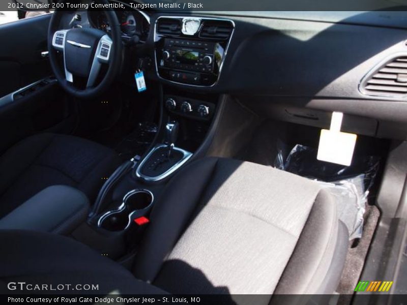 Tungsten Metallic / Black 2012 Chrysler 200 Touring Convertible