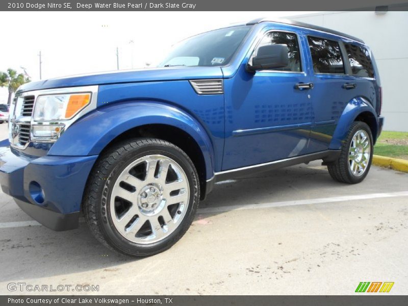 Deep Water Blue Pearl / Dark Slate Gray 2010 Dodge Nitro SE