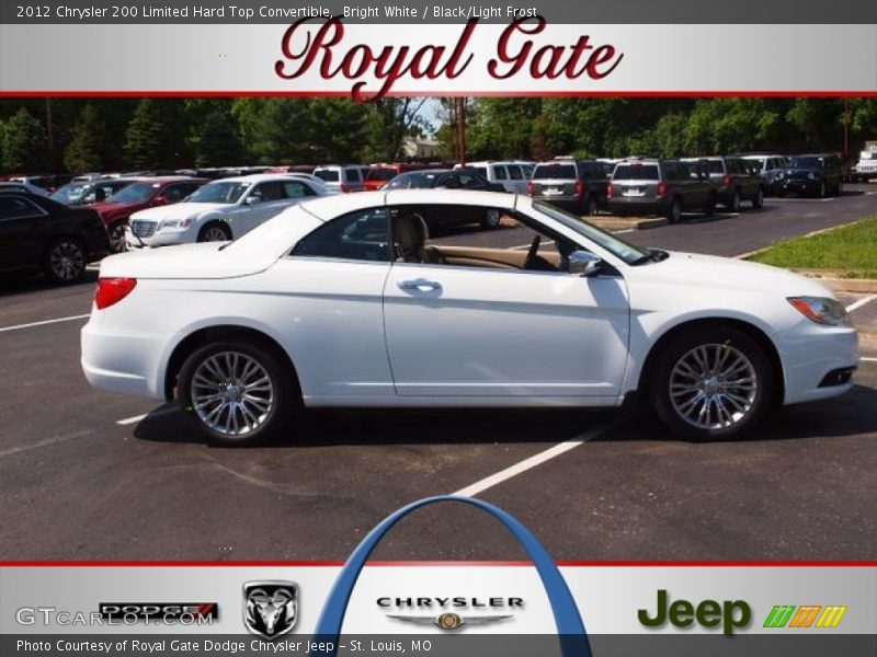 Bright White / Black/Light Frost 2012 Chrysler 200 Limited Hard Top Convertible