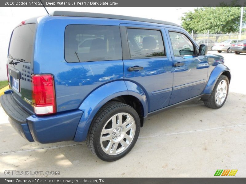 Deep Water Blue Pearl / Dark Slate Gray 2010 Dodge Nitro SE
