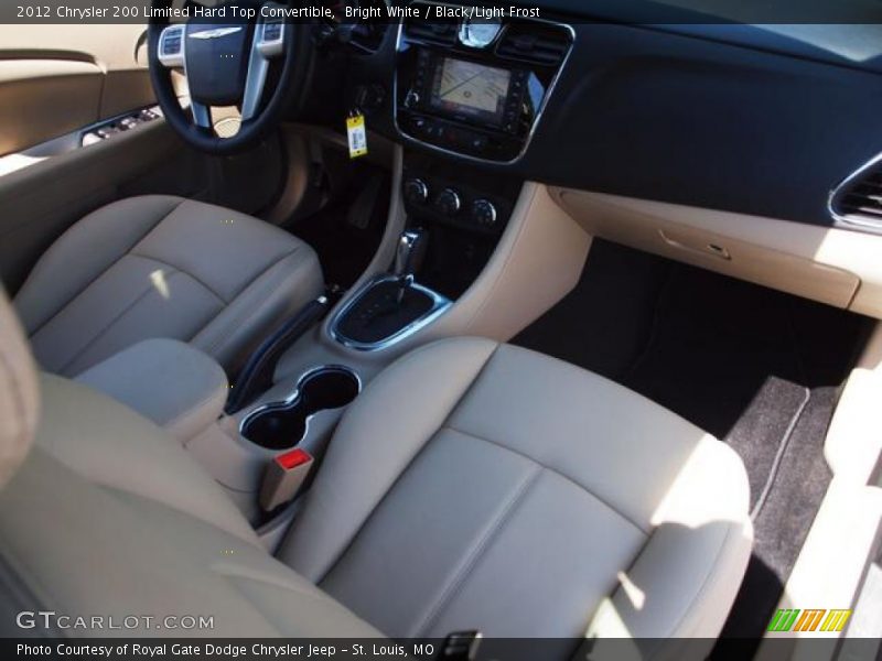 Bright White / Black/Light Frost 2012 Chrysler 200 Limited Hard Top Convertible