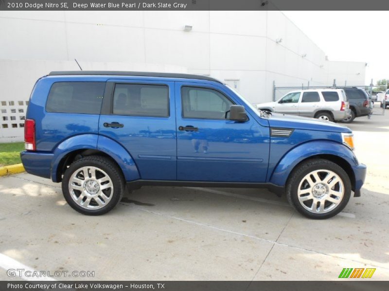 Deep Water Blue Pearl / Dark Slate Gray 2010 Dodge Nitro SE