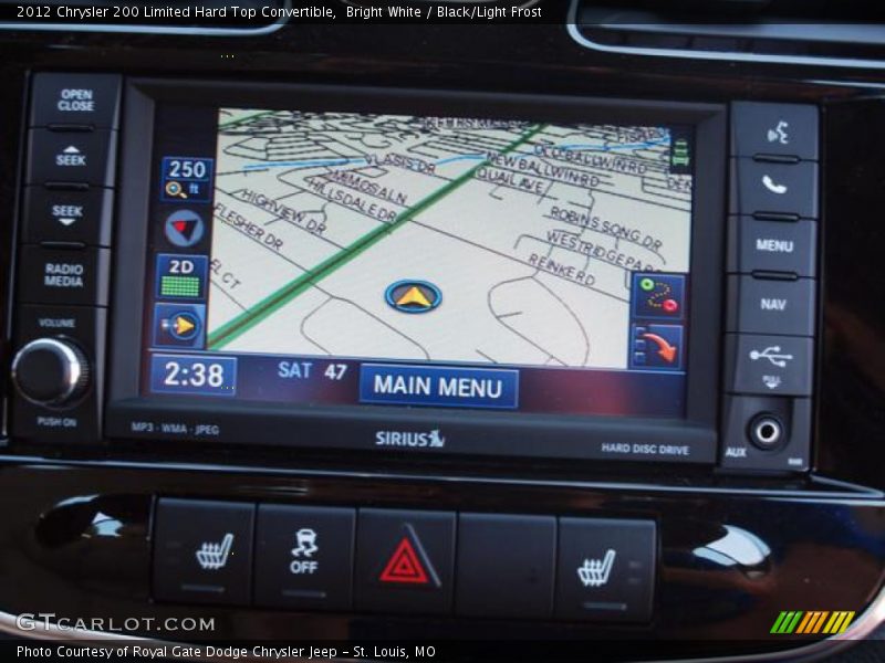 Bright White / Black/Light Frost 2012 Chrysler 200 Limited Hard Top Convertible