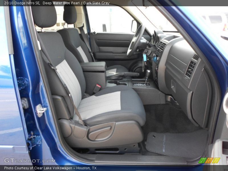 Deep Water Blue Pearl / Dark Slate Gray 2010 Dodge Nitro SE