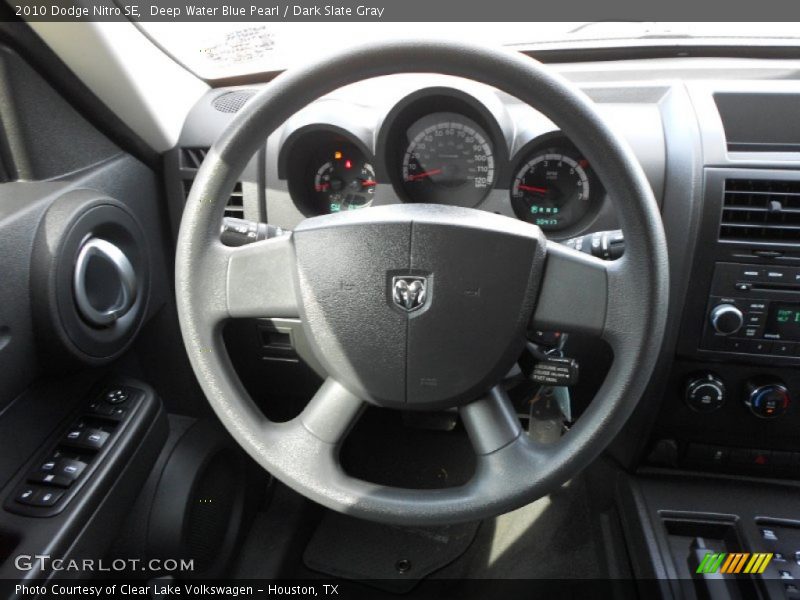 Deep Water Blue Pearl / Dark Slate Gray 2010 Dodge Nitro SE