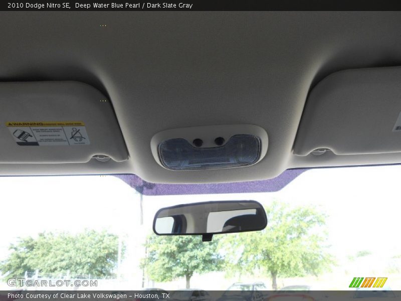 Deep Water Blue Pearl / Dark Slate Gray 2010 Dodge Nitro SE