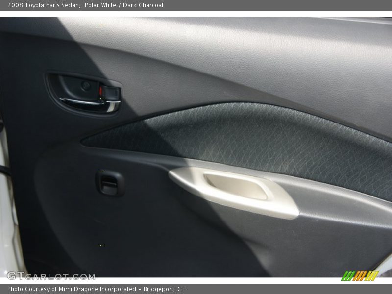 Polar White / Dark Charcoal 2008 Toyota Yaris Sedan