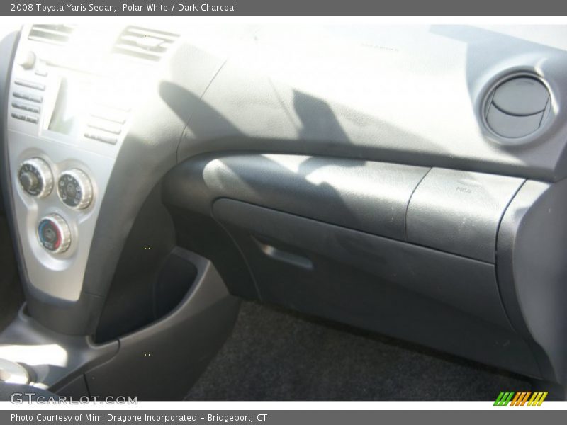 Polar White / Dark Charcoal 2008 Toyota Yaris Sedan