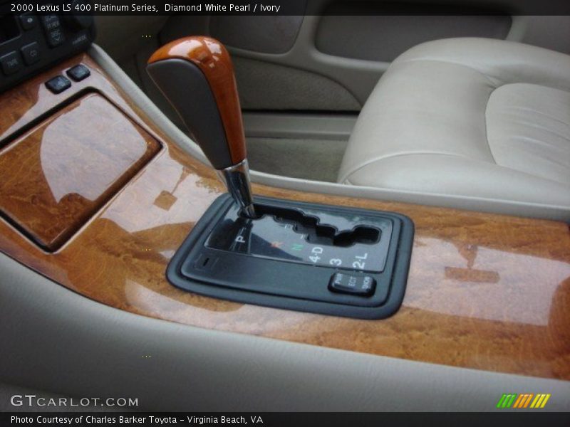 Diamond White Pearl / Ivory 2000 Lexus LS 400 Platinum Series