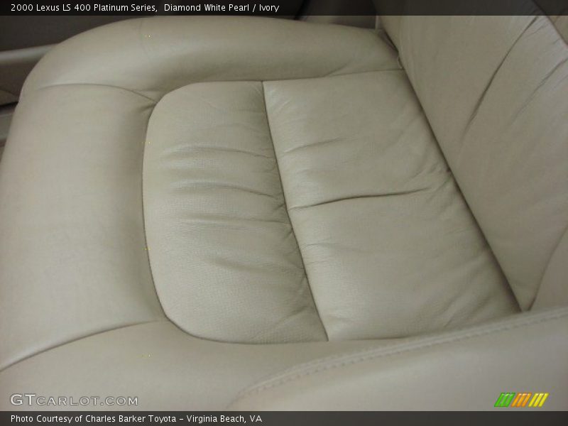 Diamond White Pearl / Ivory 2000 Lexus LS 400 Platinum Series