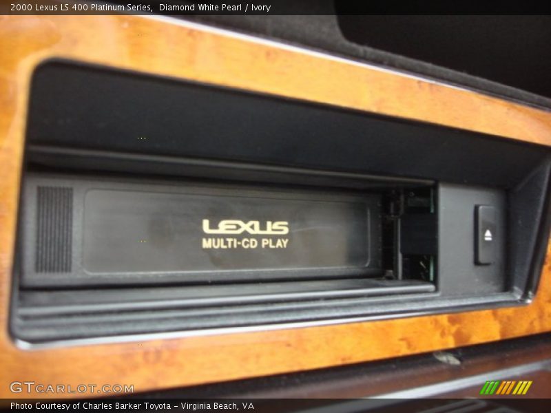 Diamond White Pearl / Ivory 2000 Lexus LS 400 Platinum Series