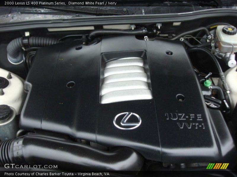 Diamond White Pearl / Ivory 2000 Lexus LS 400 Platinum Series