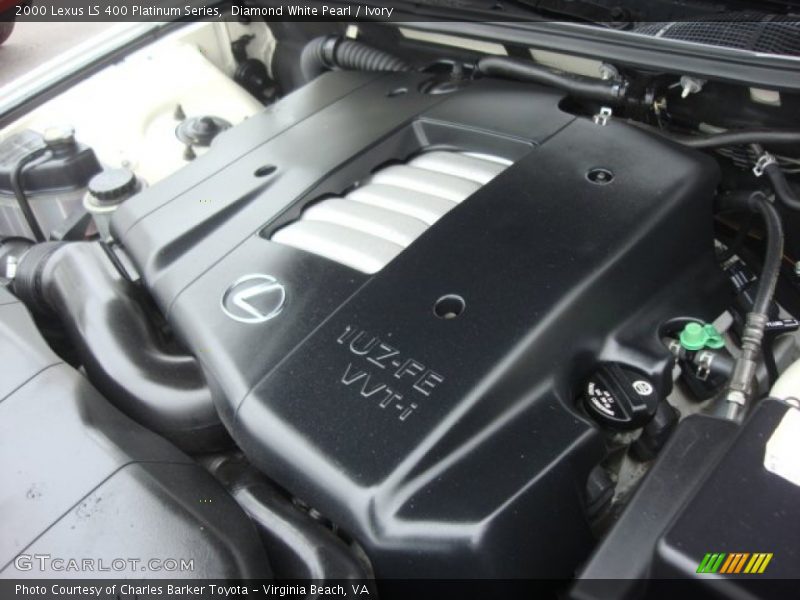 Diamond White Pearl / Ivory 2000 Lexus LS 400 Platinum Series