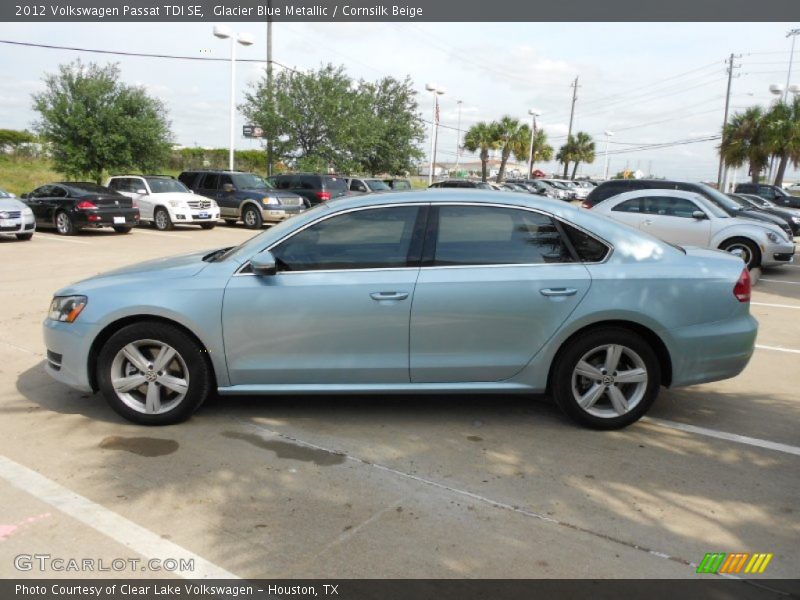 Glacier Blue Metallic / Cornsilk Beige 2012 Volkswagen Passat TDI SE