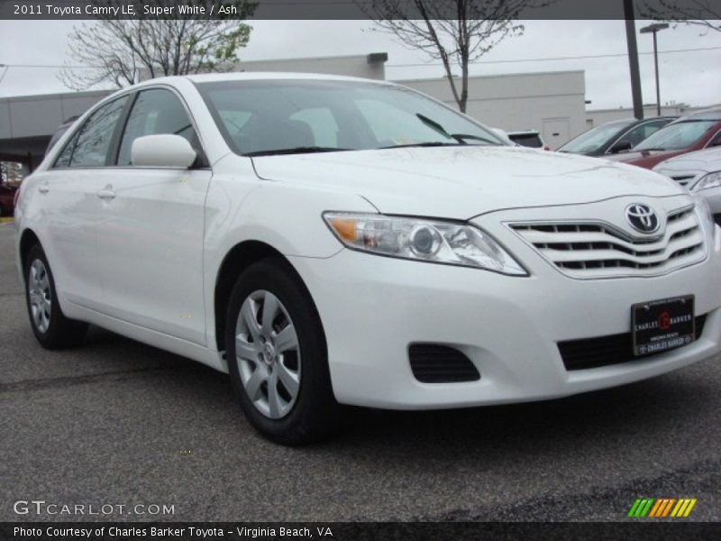 Super White / Ash 2011 Toyota Camry LE
