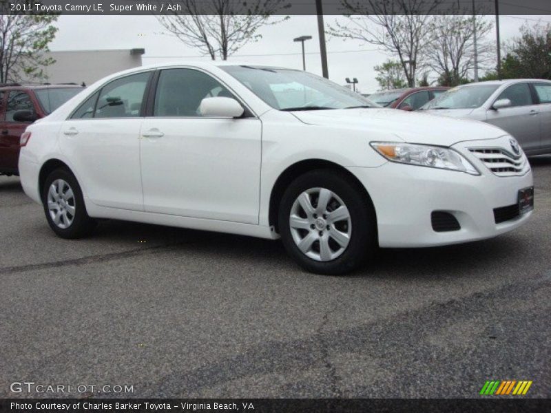 Super White / Ash 2011 Toyota Camry LE
