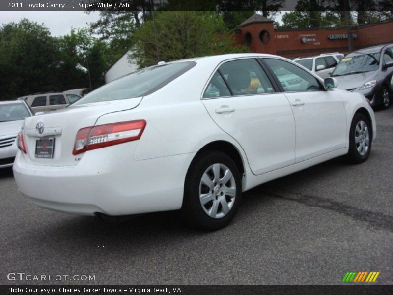 Super White / Ash 2011 Toyota Camry LE