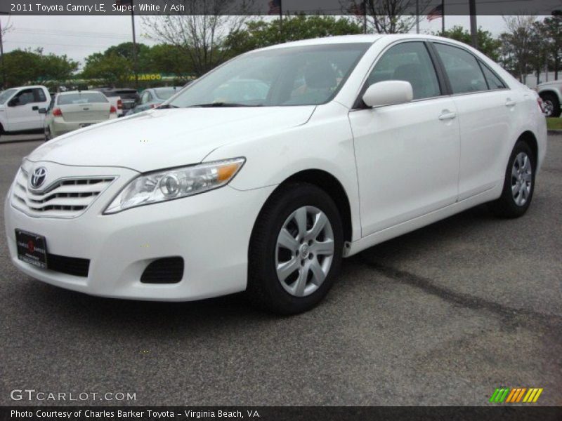 Super White / Ash 2011 Toyota Camry LE