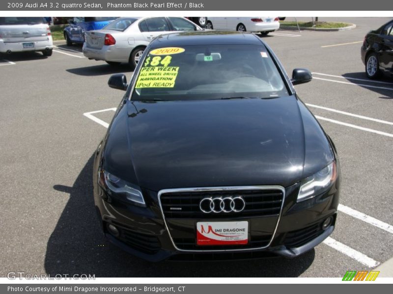 Phantom Black Pearl Effect / Black 2009 Audi A4 3.2 quattro Sedan