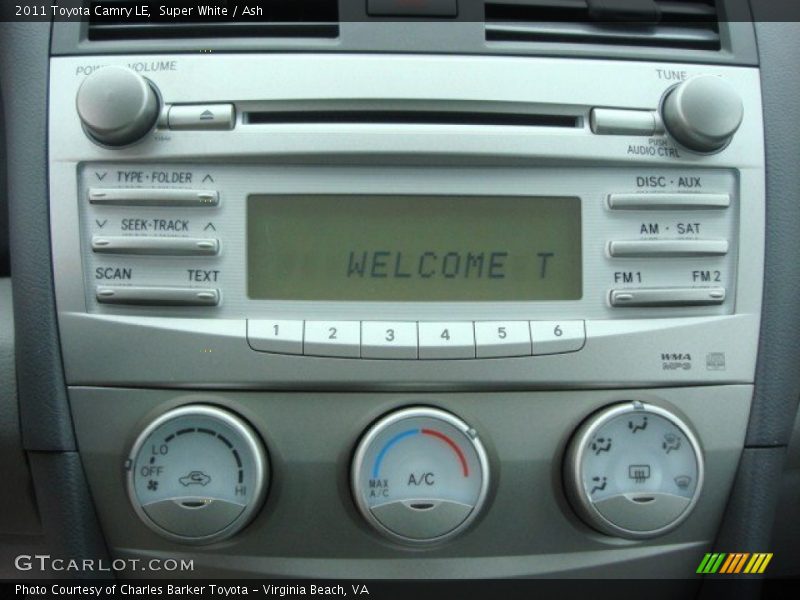 Super White / Ash 2011 Toyota Camry LE