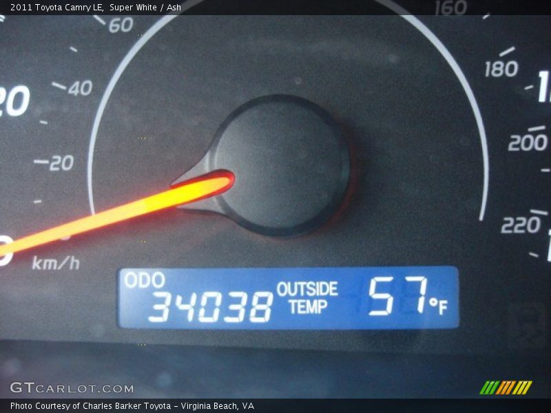 Super White / Ash 2011 Toyota Camry LE