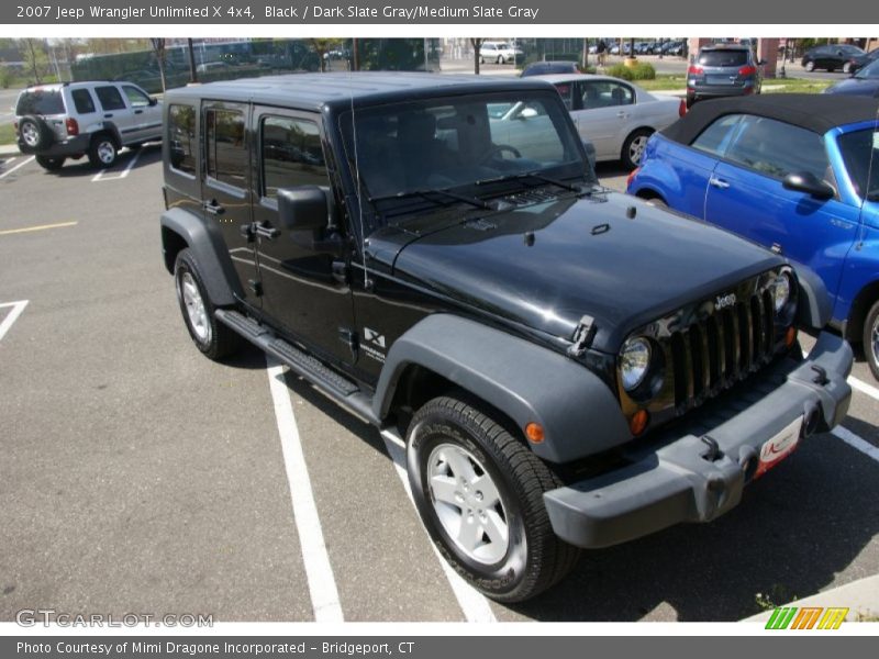Black / Dark Slate Gray/Medium Slate Gray 2007 Jeep Wrangler Unlimited X 4x4