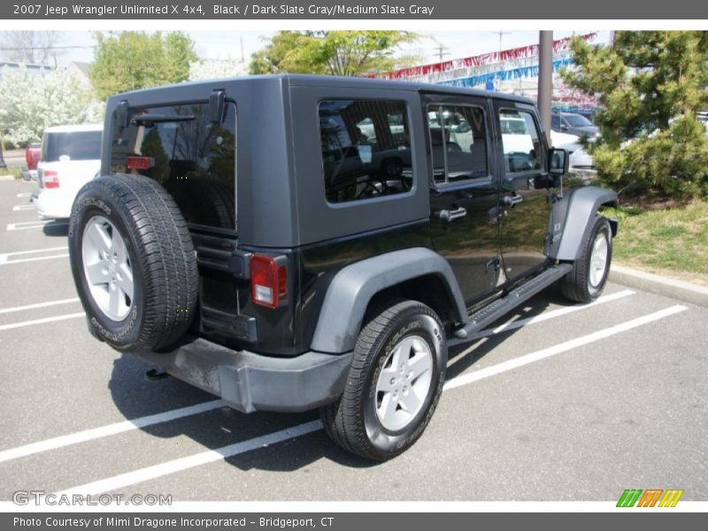 Black / Dark Slate Gray/Medium Slate Gray 2007 Jeep Wrangler Unlimited X 4x4