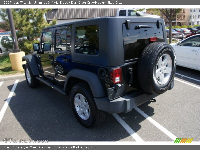 Black / Dark Slate Gray/Medium Slate Gray 2007 Jeep Wrangler Unlimited X 4x4