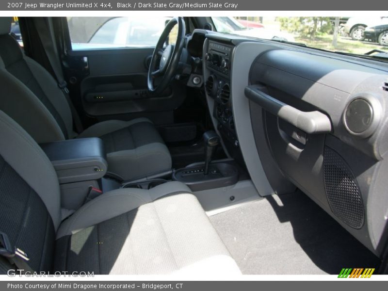 Black / Dark Slate Gray/Medium Slate Gray 2007 Jeep Wrangler Unlimited X 4x4