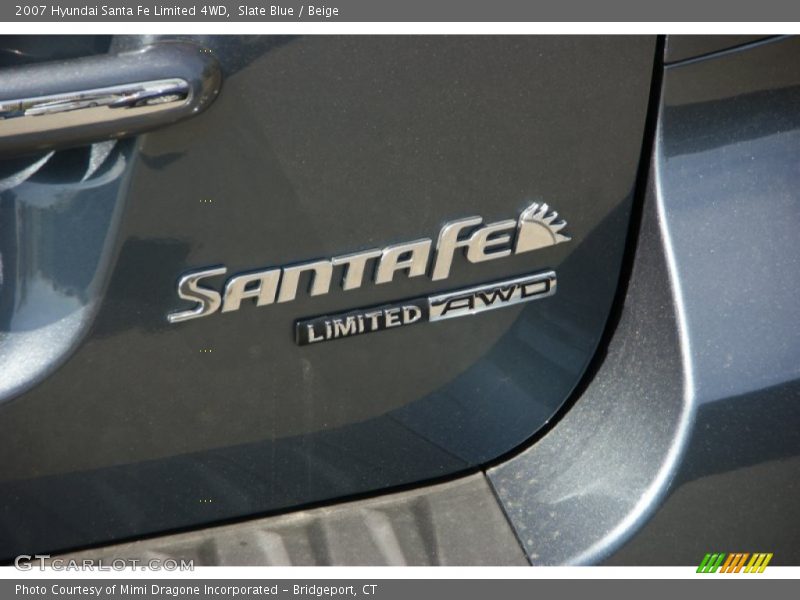 Slate Blue / Beige 2007 Hyundai Santa Fe Limited 4WD