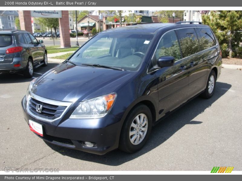 Baltic Blue Pearl / Gray 2008 Honda Odyssey EX-L