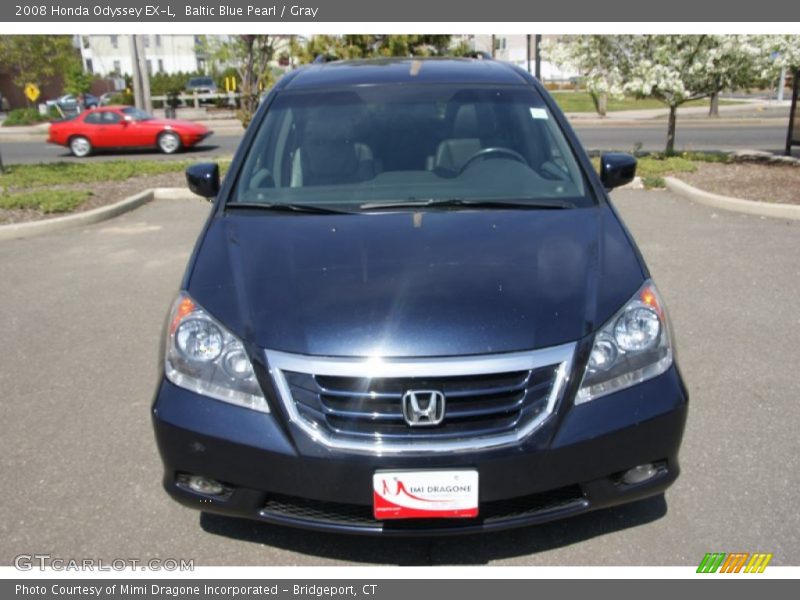 Baltic Blue Pearl / Gray 2008 Honda Odyssey EX-L