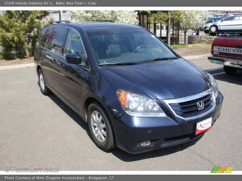 Baltic Blue Pearl / Gray 2008 Honda Odyssey EX-L