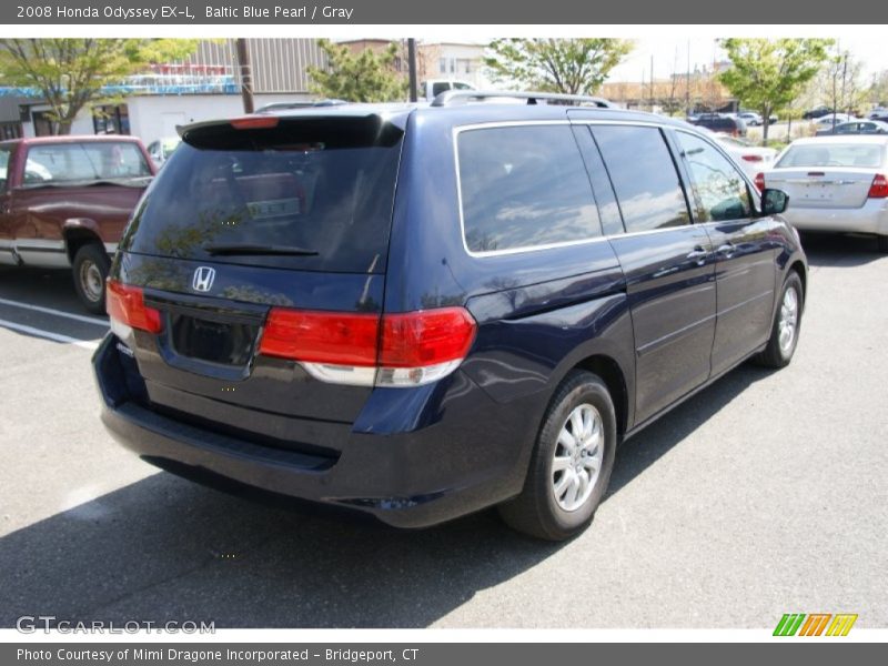 Baltic Blue Pearl / Gray 2008 Honda Odyssey EX-L