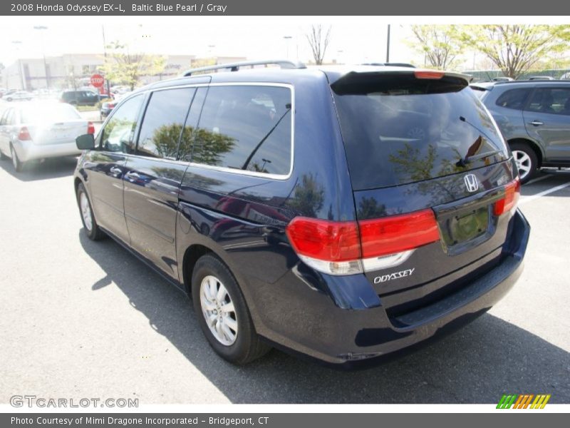 Baltic Blue Pearl / Gray 2008 Honda Odyssey EX-L