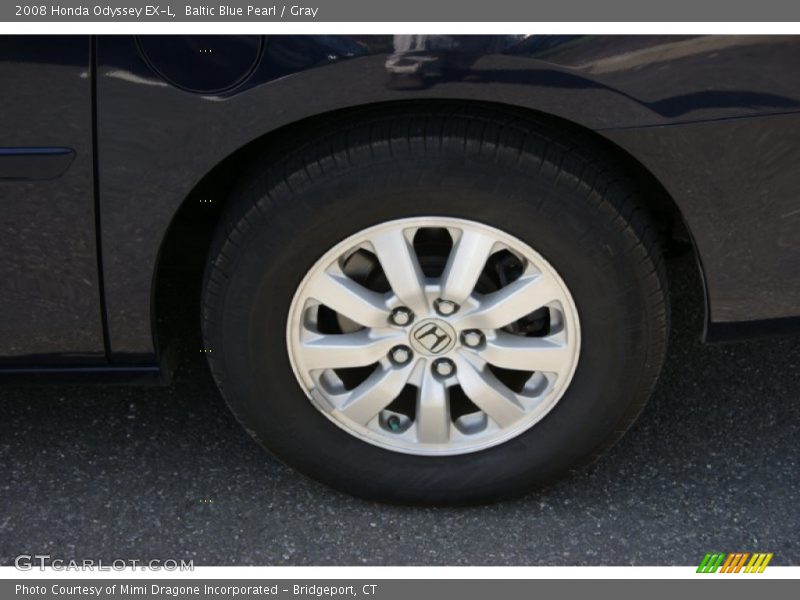 Baltic Blue Pearl / Gray 2008 Honda Odyssey EX-L