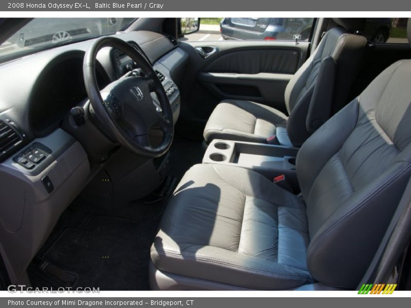 Baltic Blue Pearl / Gray 2008 Honda Odyssey EX-L