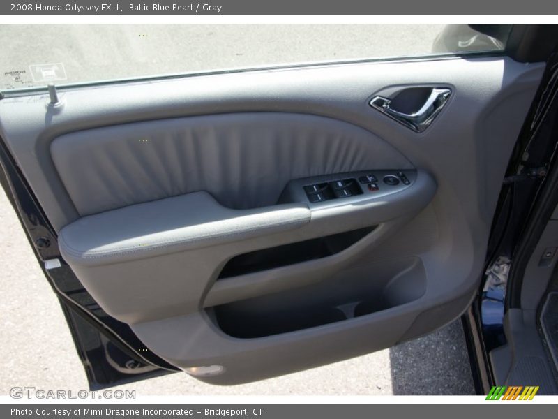 Baltic Blue Pearl / Gray 2008 Honda Odyssey EX-L