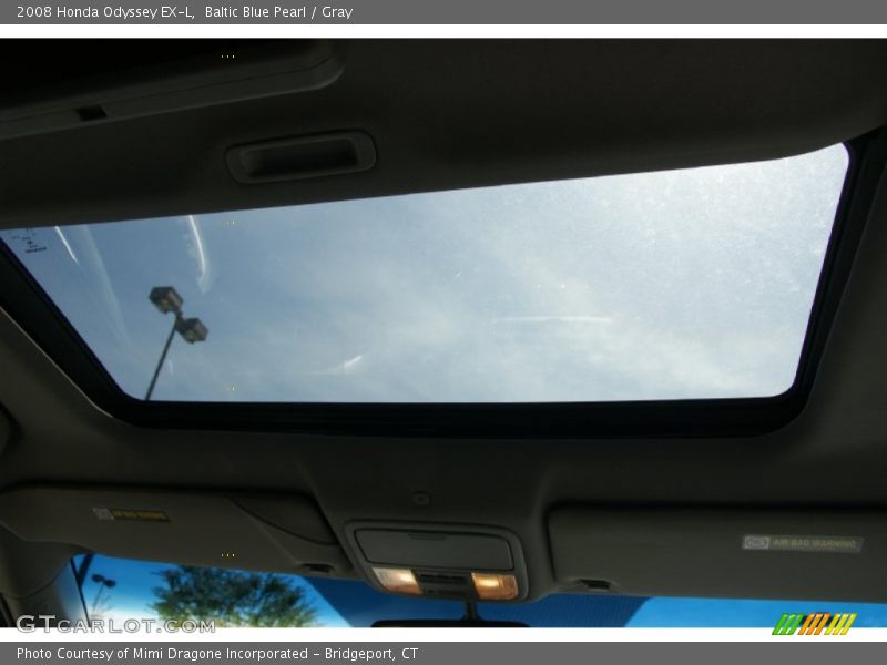 Baltic Blue Pearl / Gray 2008 Honda Odyssey EX-L