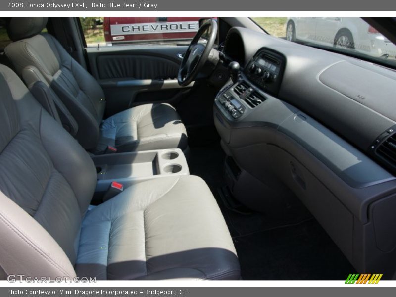 Baltic Blue Pearl / Gray 2008 Honda Odyssey EX-L