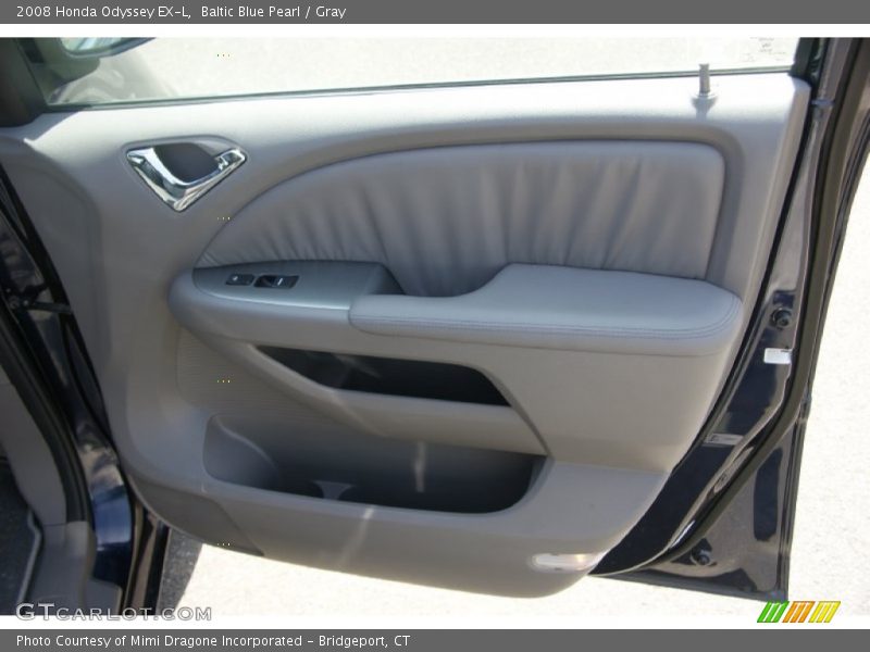Baltic Blue Pearl / Gray 2008 Honda Odyssey EX-L